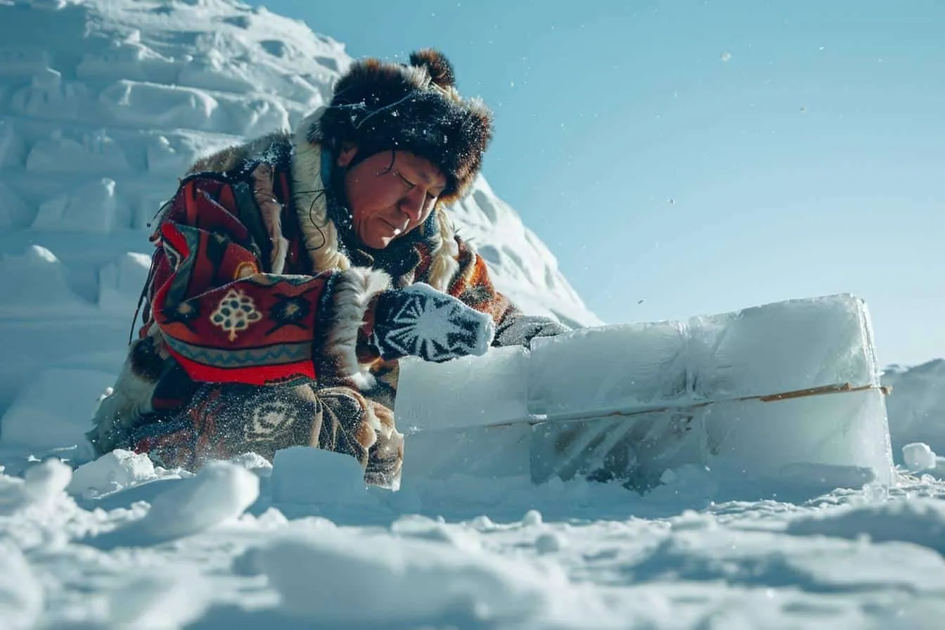 Comment construire un igloo en bloc de glace inspiré des techniques inuites