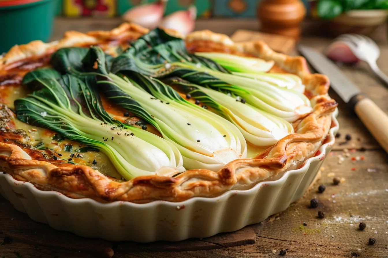 Comment intégrer le pak choi dans une délicieuse tarte salée ?