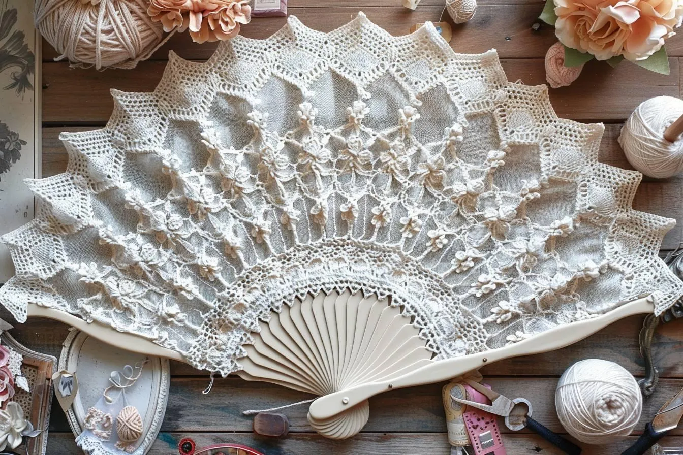 Comment réaliser des éventails en dentelle espagnole au crochet