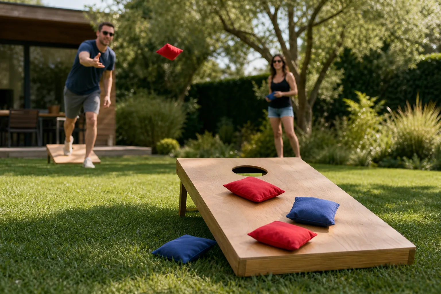 Cornhole pour le jardin : installez facilement votre jeu dans votre jardin