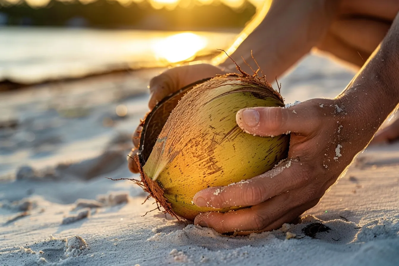 Découvrez la méthode efficace pour ouvrir facilement une noix de coco sans aucun outil spécial