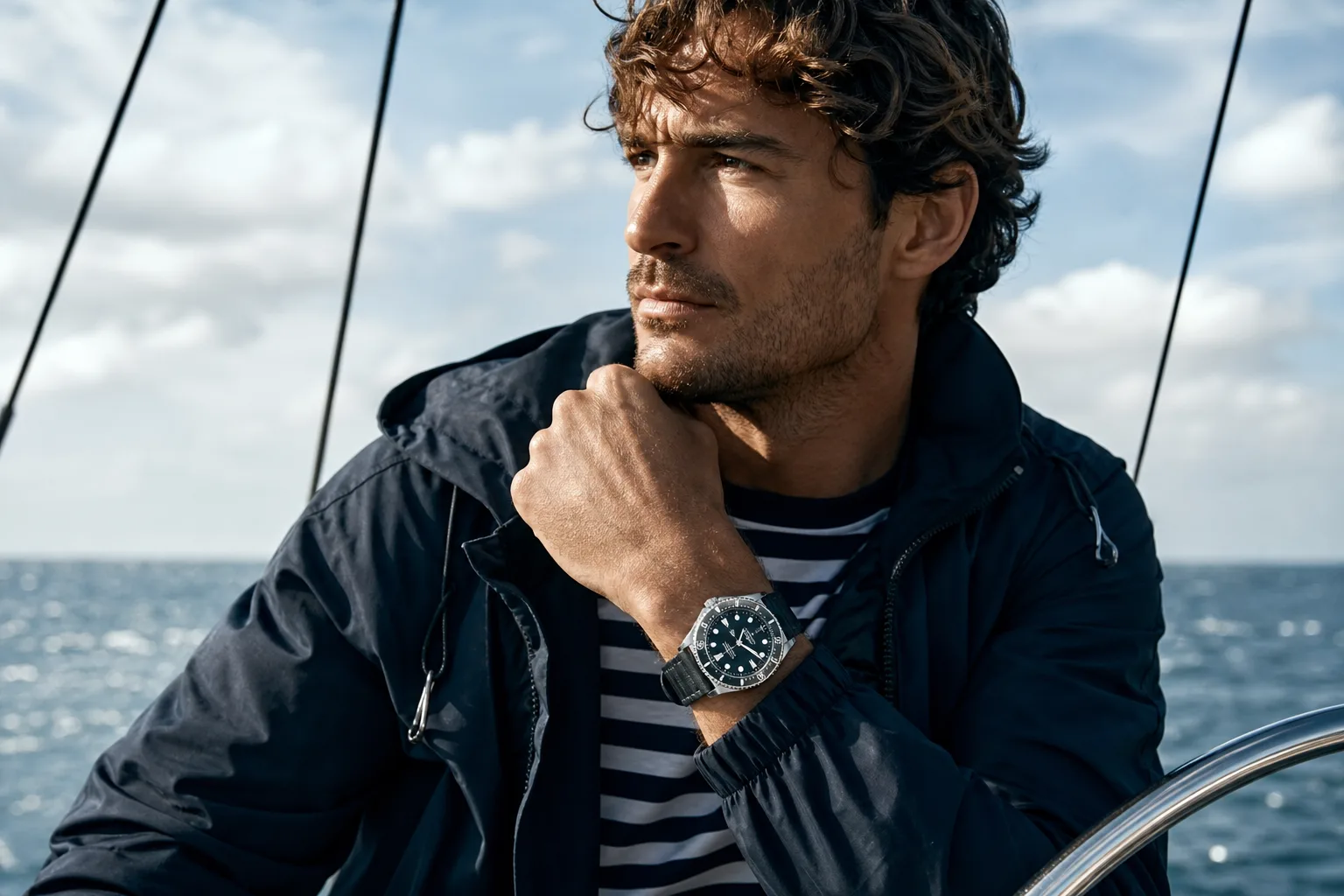 Montre inspiration marine pour look nautique : Esprit marin affirmé avec une montre inspirée de l’univers nautique