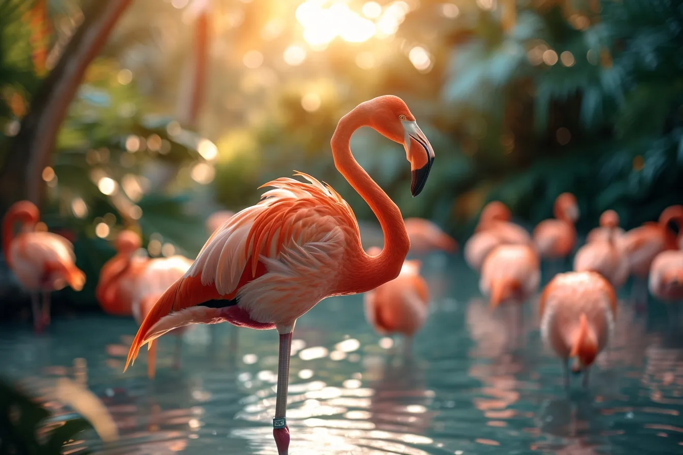 Pourquoi flamant rose : les fascinantes raisons derrière la couleur emblématique de cet oiseau élégant
