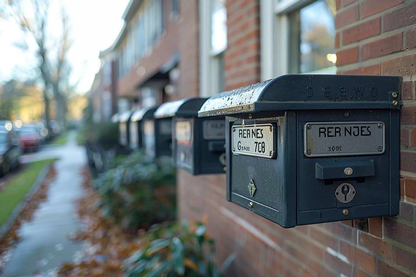 Quelle police de caractère est recommandée pour les plaques de boîte aux lettres ?